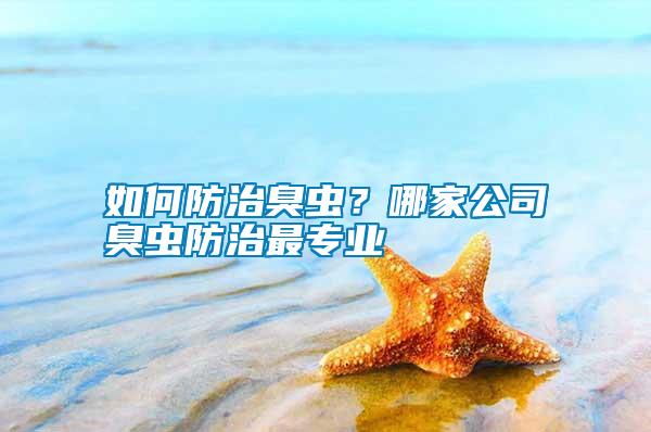 如何防治臭蟲？哪家公司臭蟲防治最專業