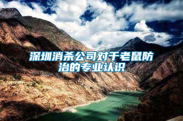 深圳消殺公司對于老鼠防治的專業認識