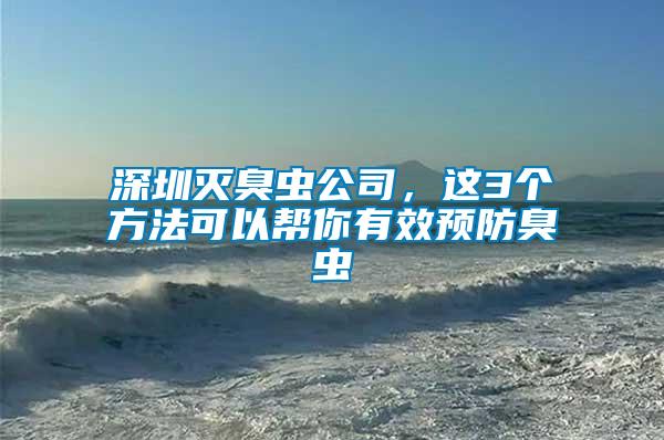 深圳滅臭蟲公司，這3個方法可以幫你有效預防臭蟲