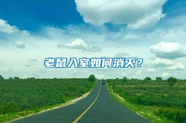 老鼠入室如何消滅？