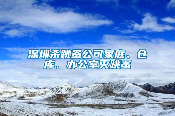 深圳殺跳蚤公司家庭、倉庫、辦公室滅跳蚤