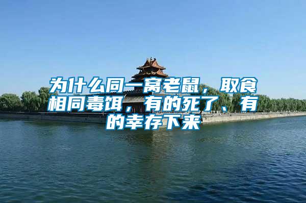 為什么同一窩老鼠，取食相同毒餌，有的死了、有的幸存下來