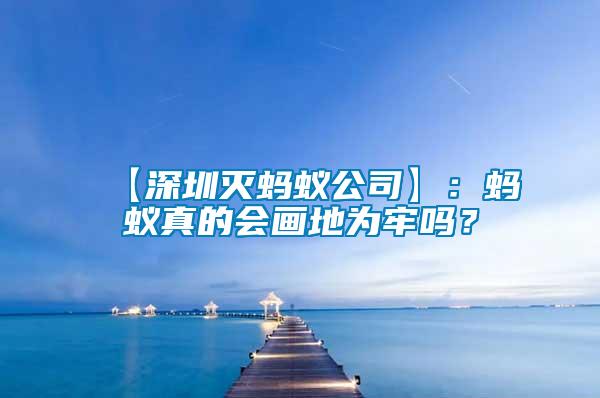 【深圳滅螞蟻公司】：螞蟻真的會畫地為牢嗎？