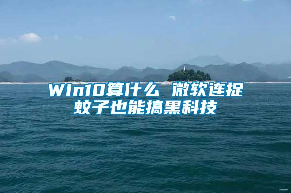 Win10算什么 微軟連捉蚊子也能搞黑科技