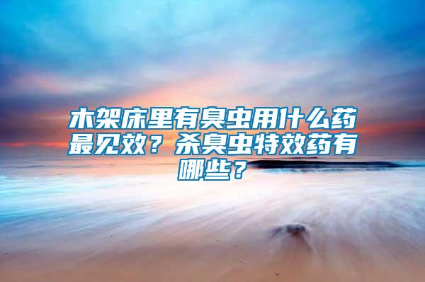 木架床里有臭蟲用什么藥最見效？殺臭蟲特效藥有哪些？