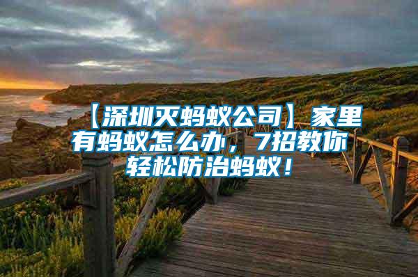 【深圳滅螞蟻公司】家里有螞蟻怎么辦，7招教你輕松防治螞蟻！