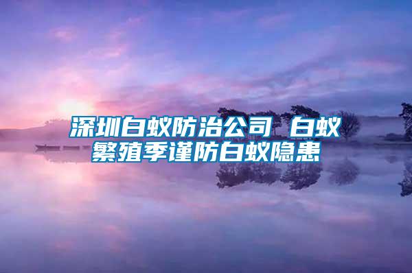 深圳白蟻防治公司 白蟻繁殖季謹防白蟻隱患