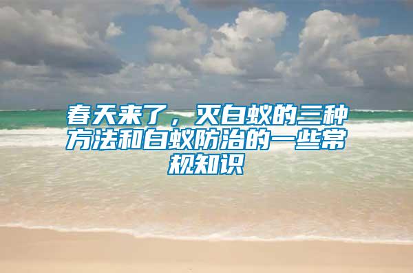 春天來了，滅白蟻的三種方法和白蟻防治的一些常規知識