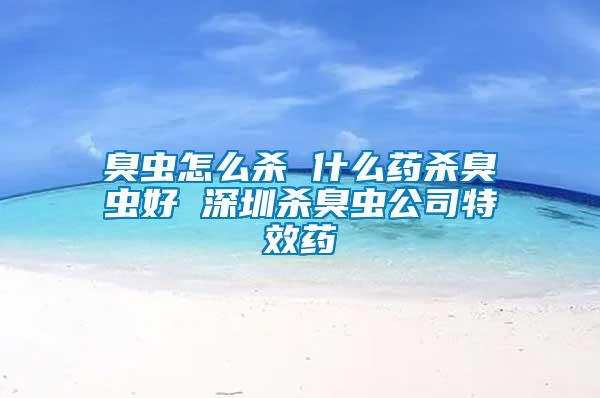 臭蟲怎么殺 什么藥殺臭蟲好 深圳殺臭蟲公司特效藥