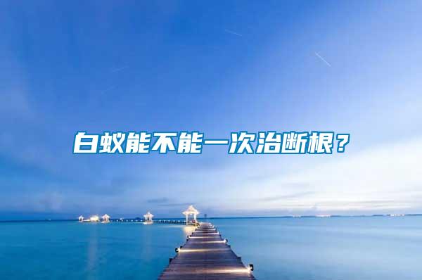 白蟻能不能一次治斷根？