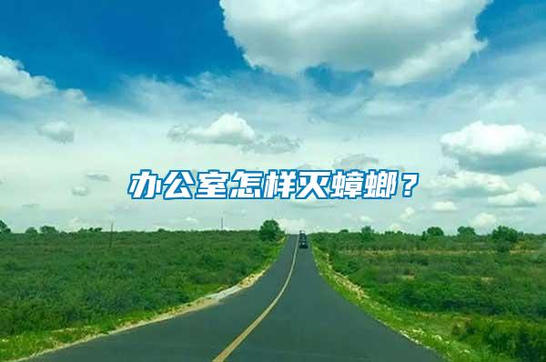 辦公室怎樣滅蟑螂？