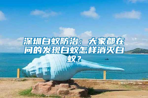 深圳白蟻防治：大家都在問的發現白蟻怎樣消滅白蟻？