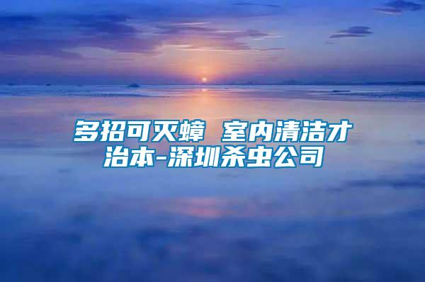 多招可滅蟑 室內清潔才治本-深圳殺蟲公司