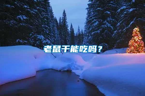 老鼠干能吃嗎？