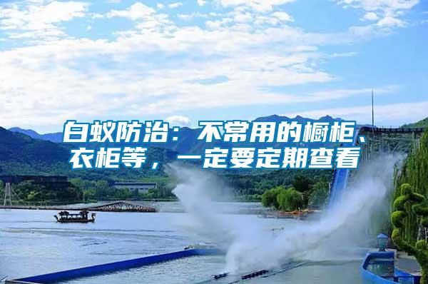 白蟻防治：不常用的櫥柜、衣柜等，一定要定期查看