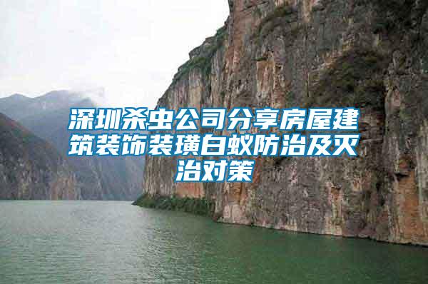 深圳殺蟲公司分享房屋建筑裝飾裝璜白蟻防治及滅治對策