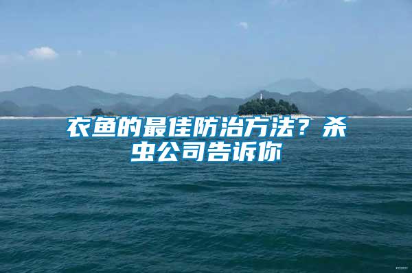 衣魚的最佳防治方法？殺蟲公司告訴你