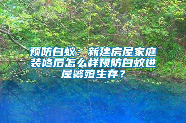 預防白蟻：新建房屋家庭裝修后怎么樣預防白蟻進屋繁殖生存？