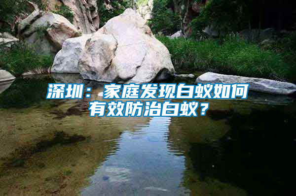 深圳：家庭發現白蟻如何有效防治白蟻？