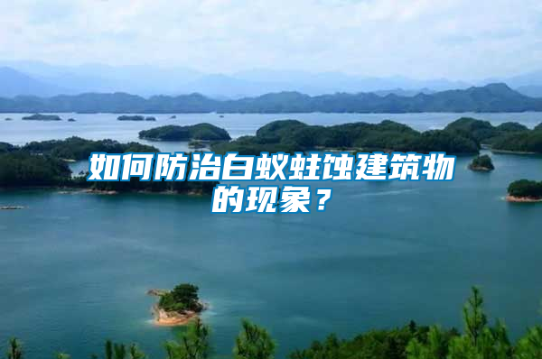 如何防治白蟻蛀蝕建筑物的現象？